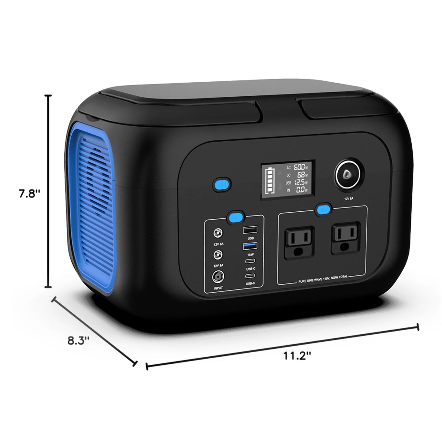 SinKeu Portable Power Station 600W Solar Generator
