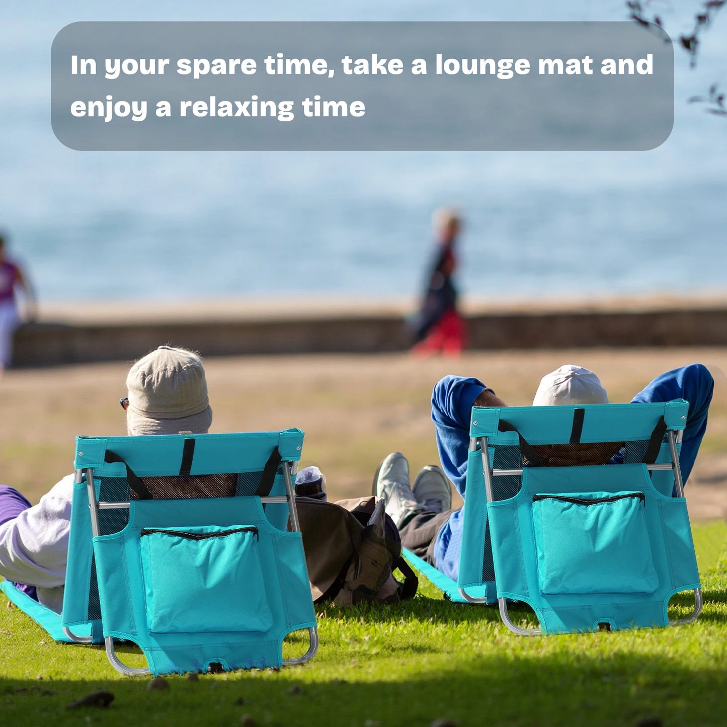 AUKYGGUS Foldable Beach Lounger Lightweight Sun Chair