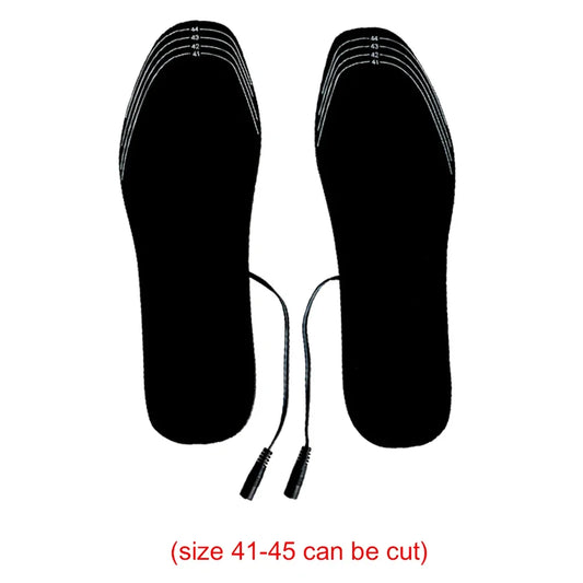 AZURAOKEY USB Heated Shoe Insoles Thermal Foot Warmer