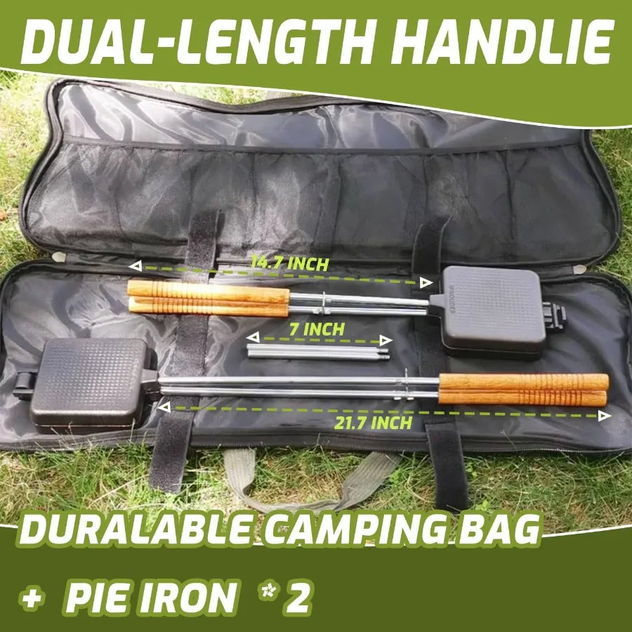 Campfire Pie Iron Cast Iron Sandwich Maker For Camping