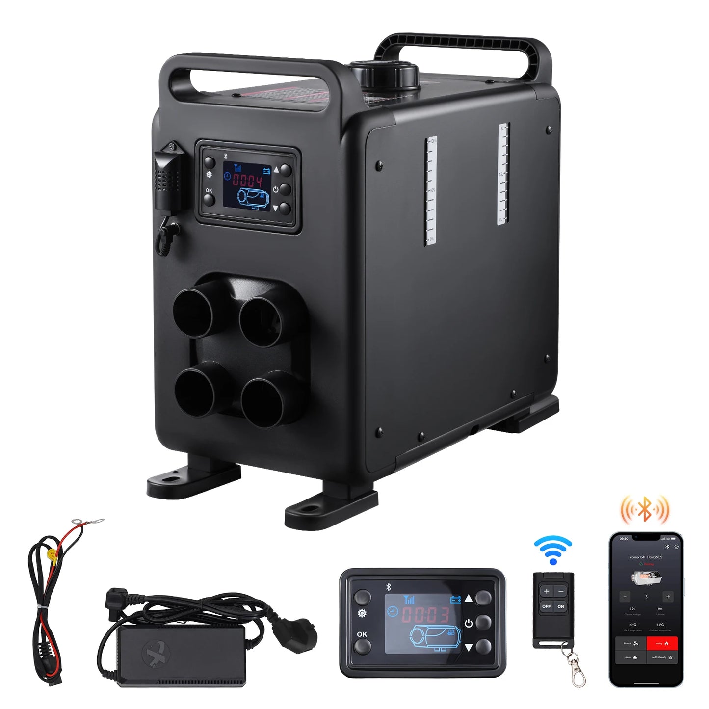 SucceBuy 8KW Diesel Air Heater 12V 24V Bluetooth Remote