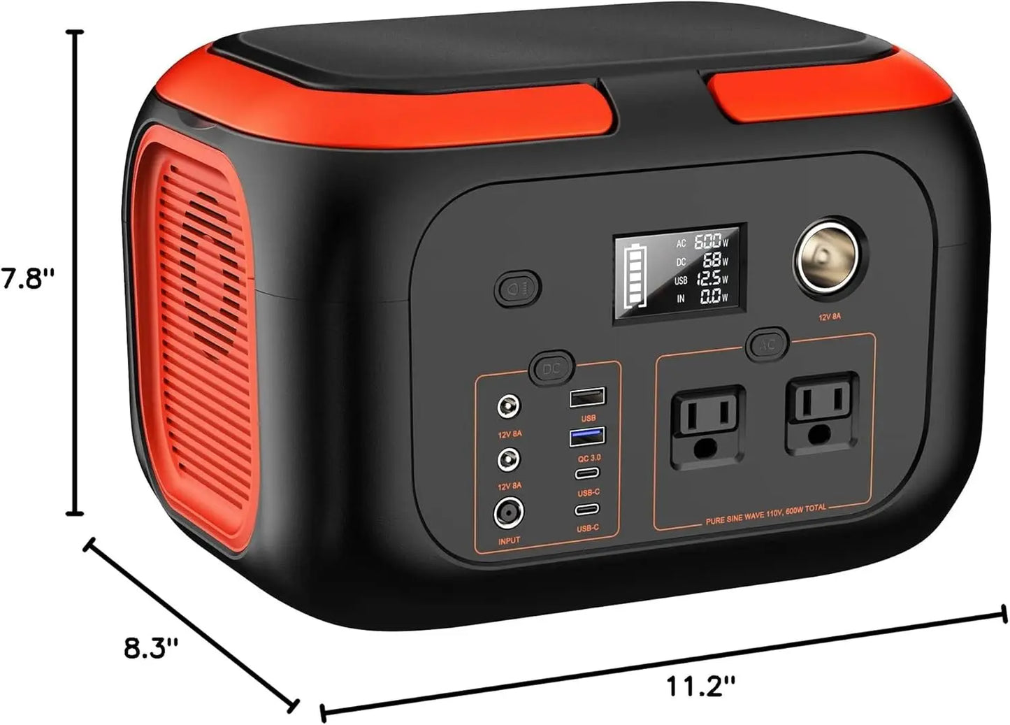 SinKeu Portable Power Station 600W Solar Generator