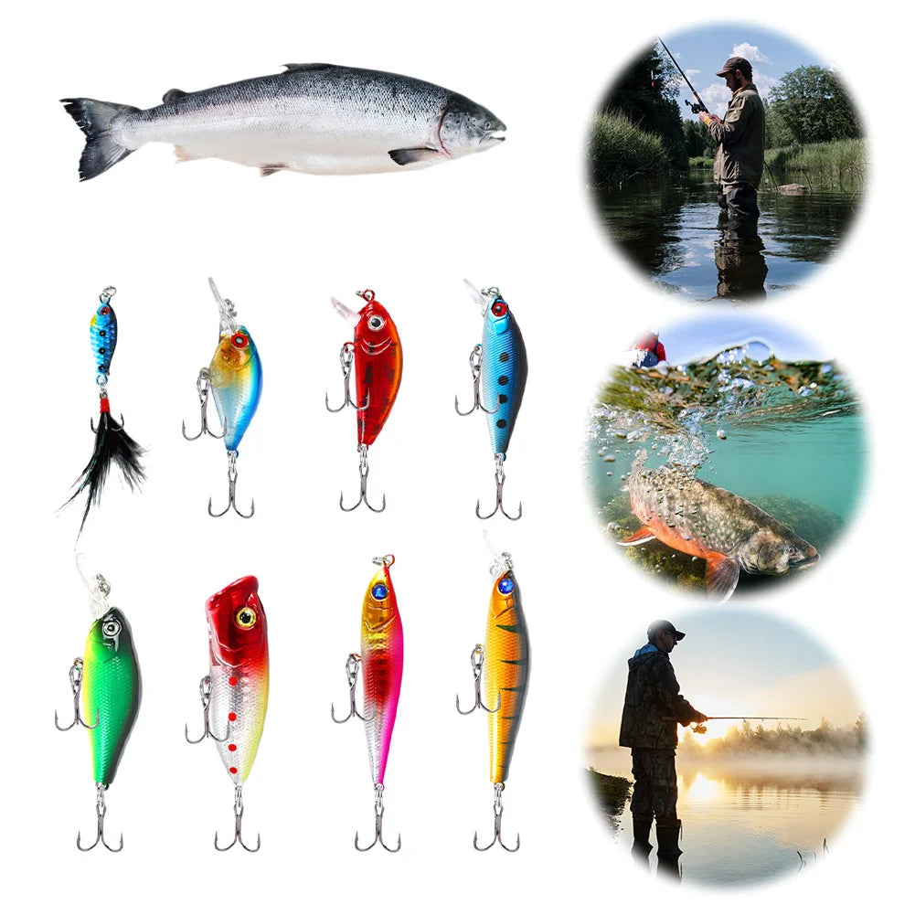 APWIKOGER Minnow Lures Swimbait Set for Trout Bass Kit