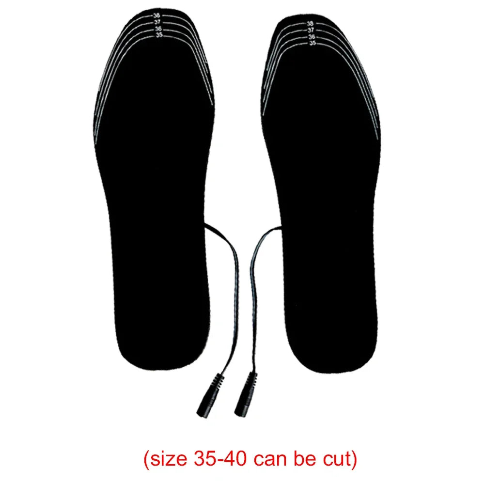 AZURAOKEY USB Heated Shoe Insoles Thermal Foot Warmer