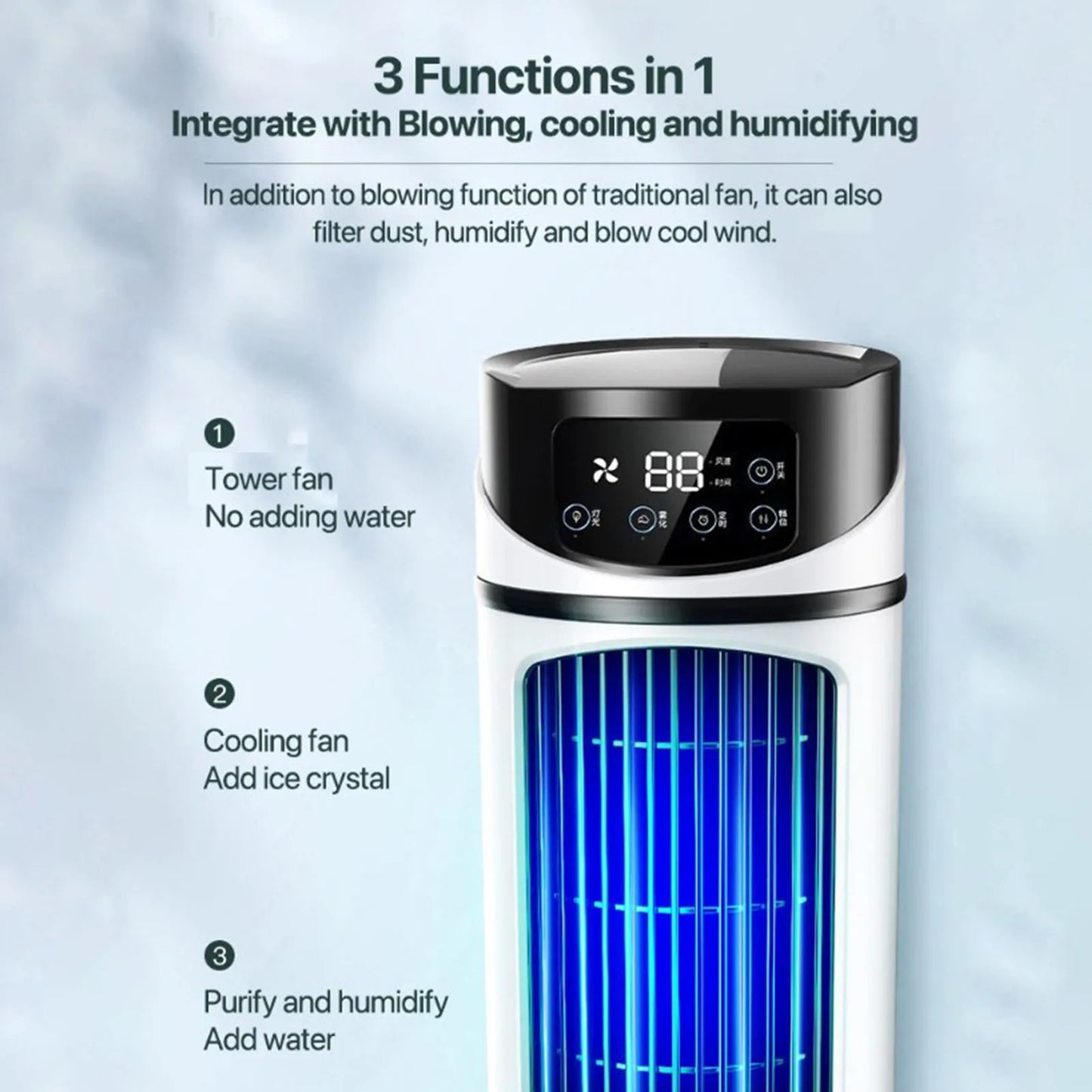 LIXADA Portable Mini Air Conditioner With Humidifier
