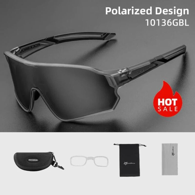 ROCKBROS Cycling Glasses UV400 Polarized Unisex Eyewear