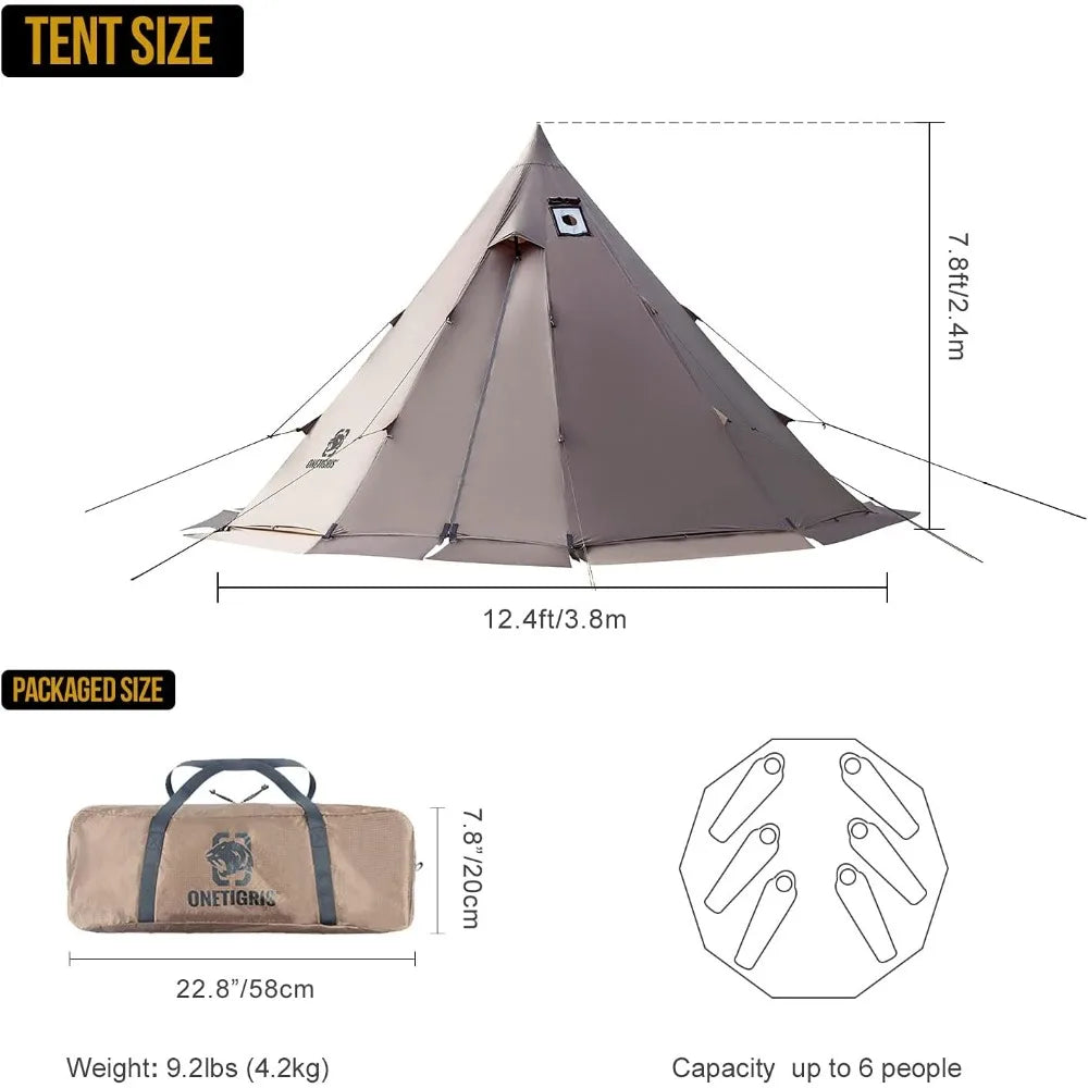 Rock Fortress Hot Tent Stove Jack 4 Season 4 To 6 Person