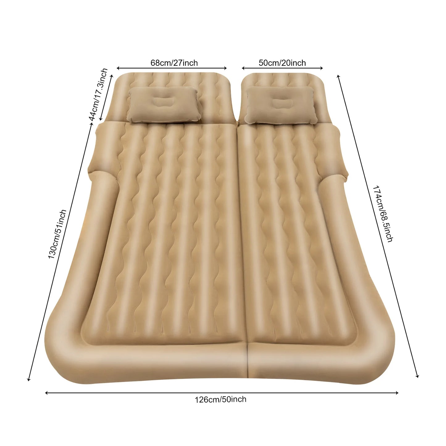 Universal Foldable Inflatable Bed With Pump And Pillow
