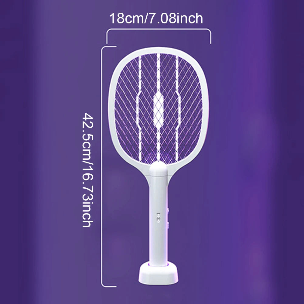 MOJOYCE 2 In 1 Electric Fly Swatter Mosquito Trap Lamp
