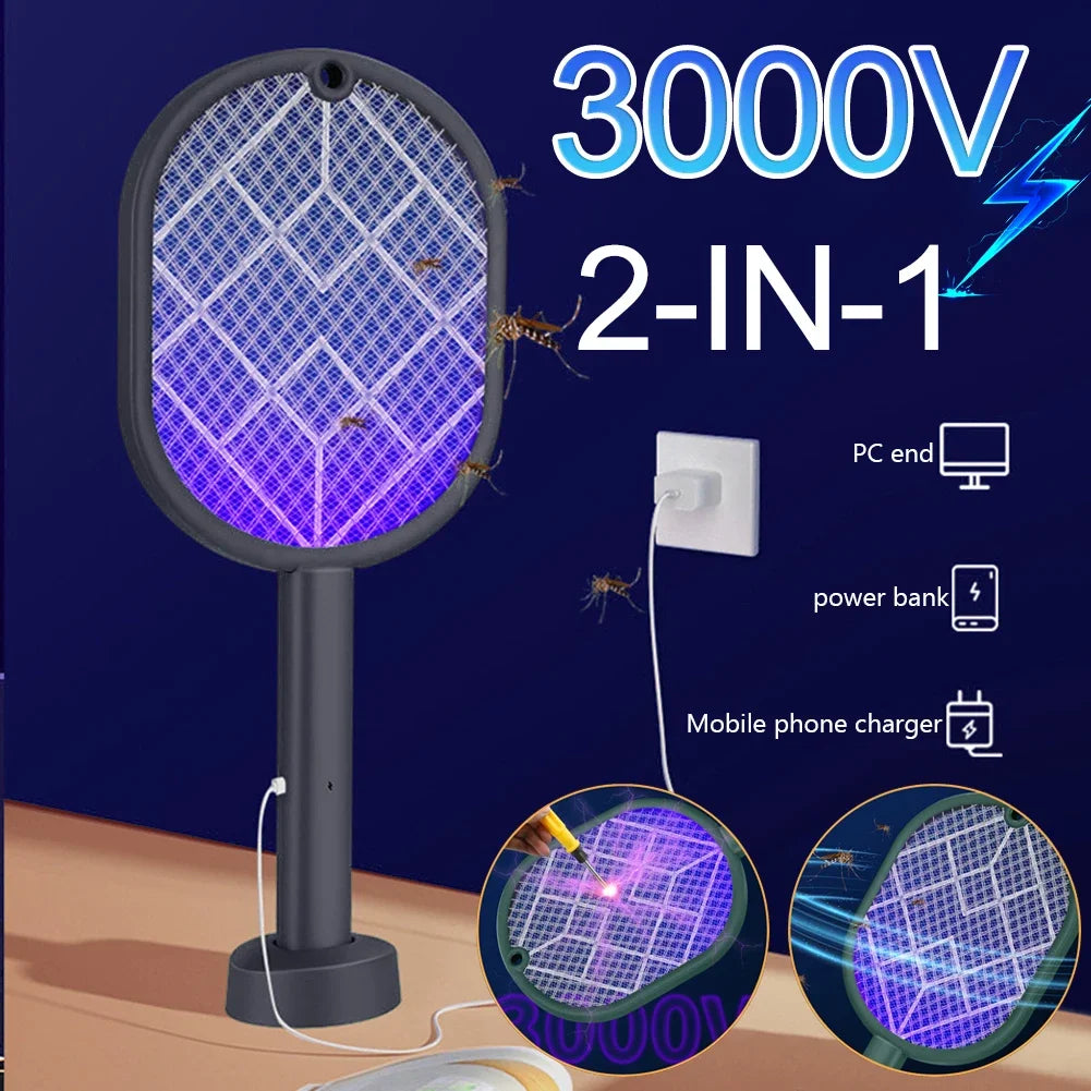 Shunmaii Electric Mosquito Killer 2 In 1 USB Rechargeable