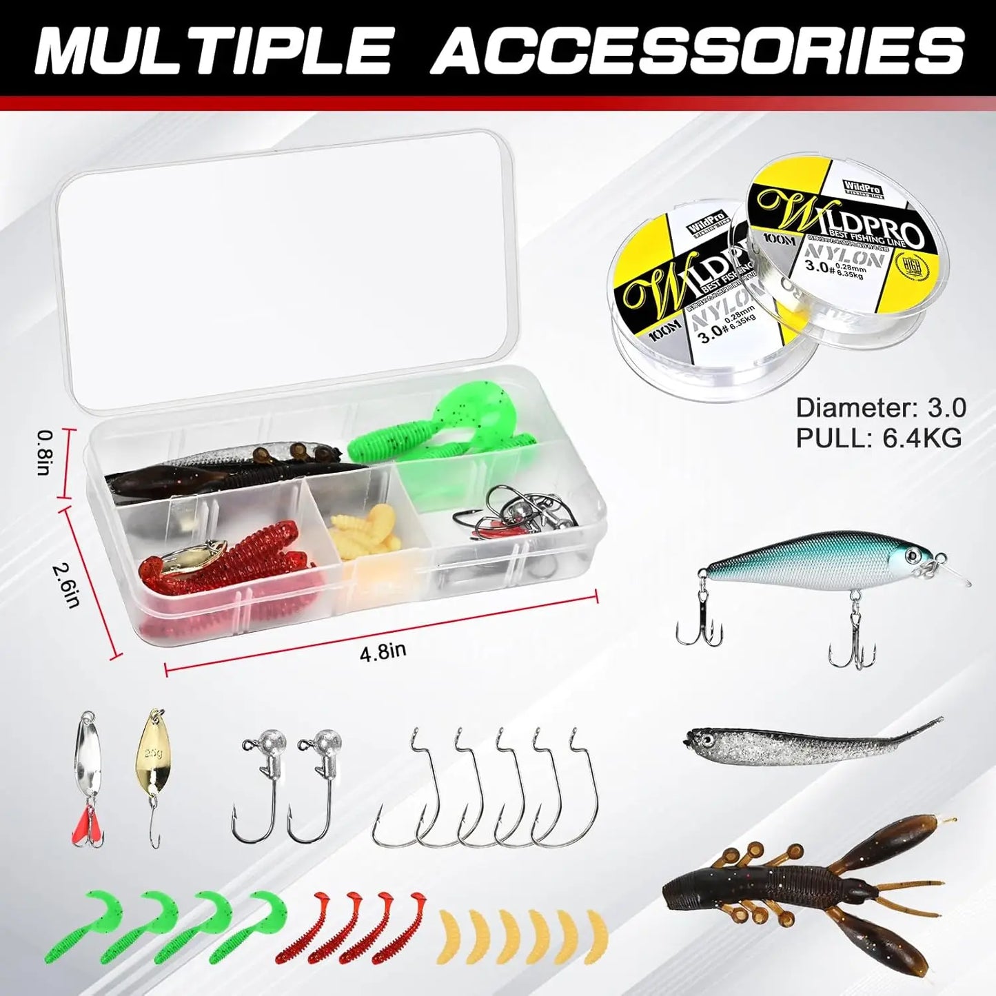 Telescopic Carbon Fiber Fishing Rod And Reel Combo With Accessories