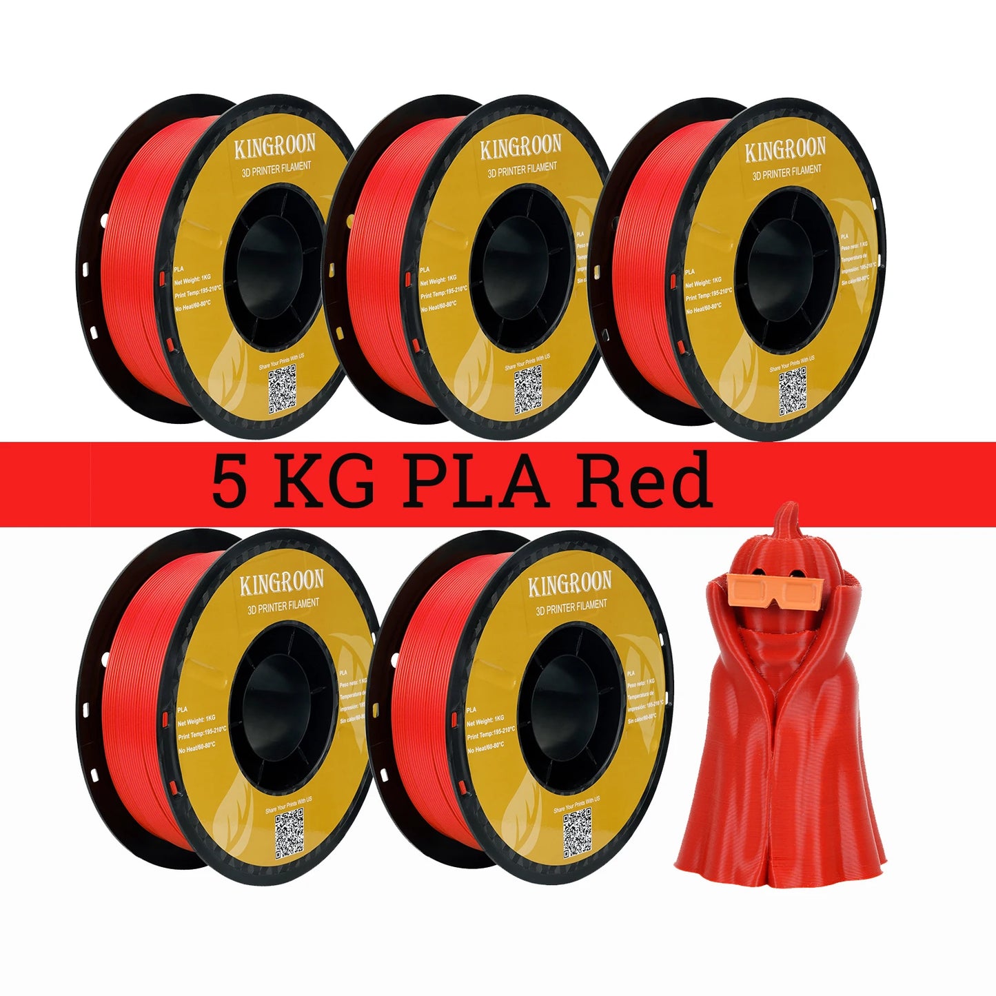Kingroon PLA Filament 1.75mm For 3D Printers High Quality