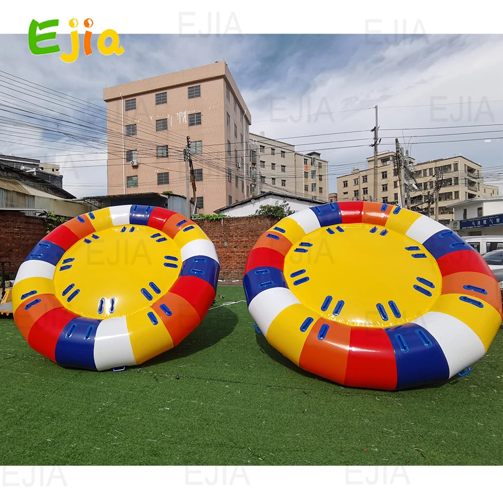Ejia Outdoor Water Disco Boat Inflatable Towable Tube