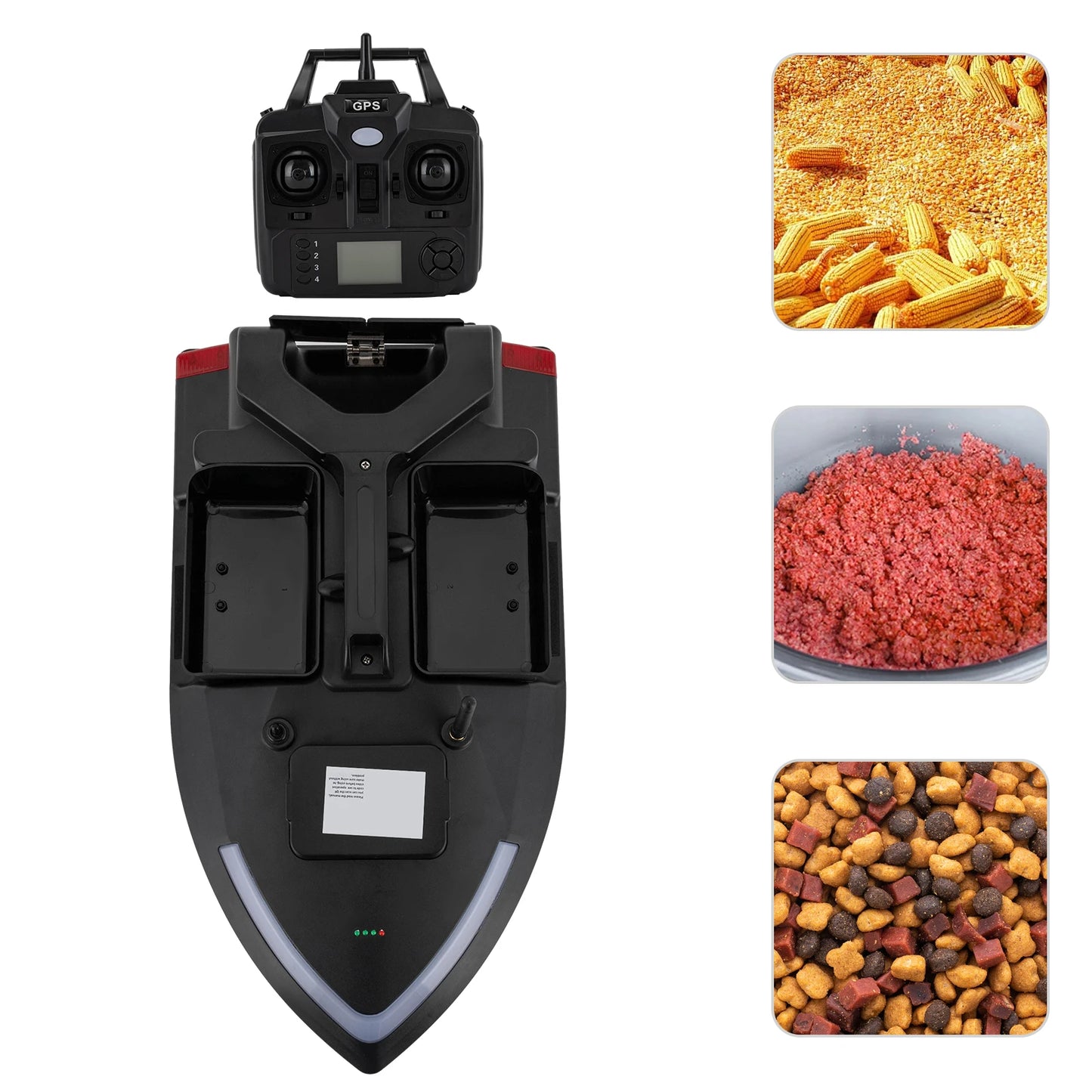 Control Distance Rechargeable Bait Boat With GPS And Remote 500m
