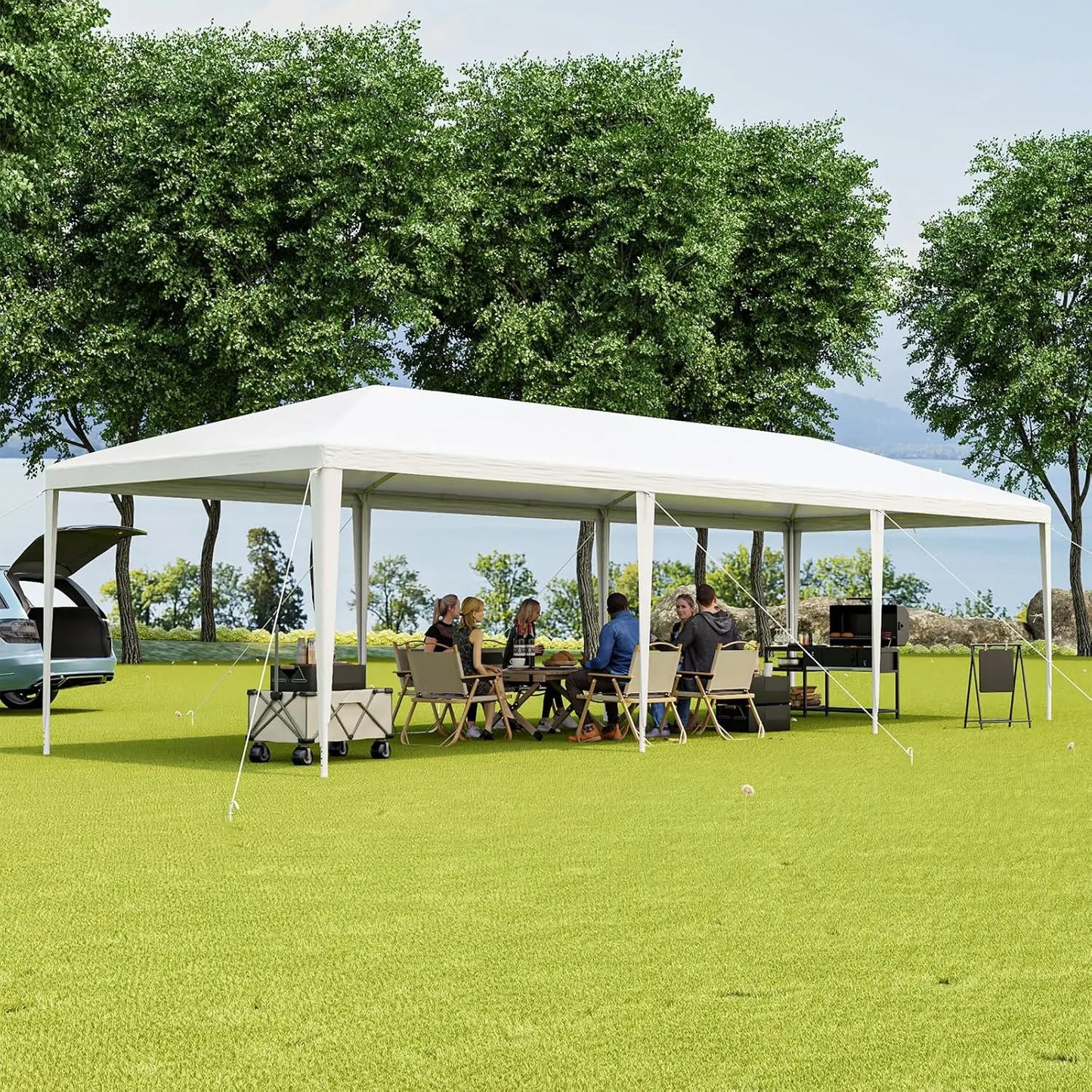Heavy Duty Party Tent With Zippered Doors For Outdoor Events