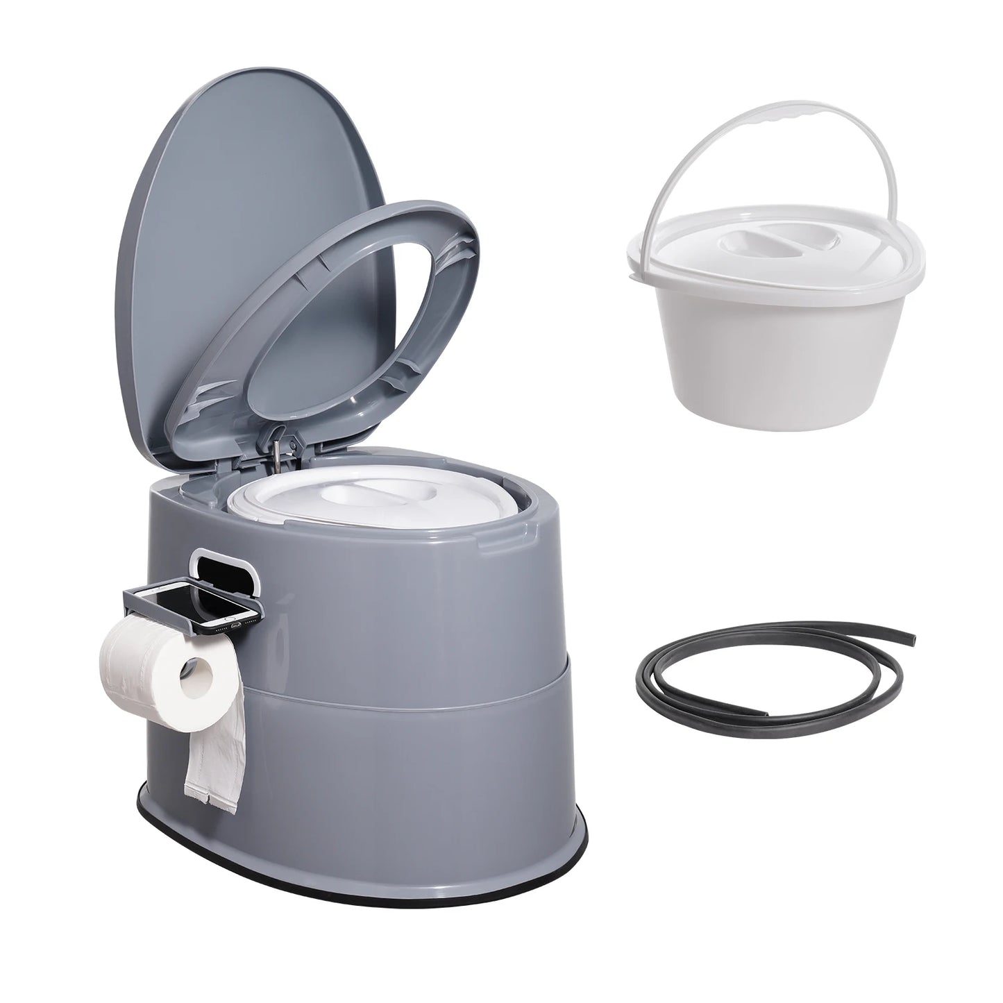 SucceBuy Portable Camping Toilet Porta Potty With Bucket