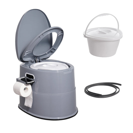 SucceBuy Portable Camping Toilet Porta Potty With Bucket