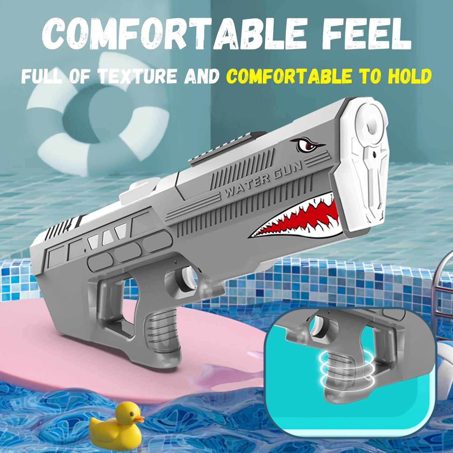 Hign Concerned Shark Electric Water Gun Long Range 550ml
