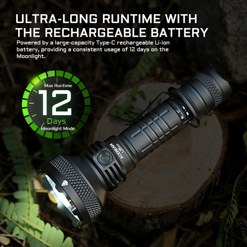 ACEBEAM L35 2.0 Tactical Flashlight 5000LM Dual Switch