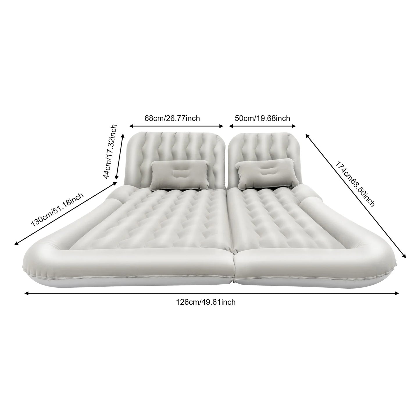 Universal Foldable Inflatable Bed With Pump And Pillow