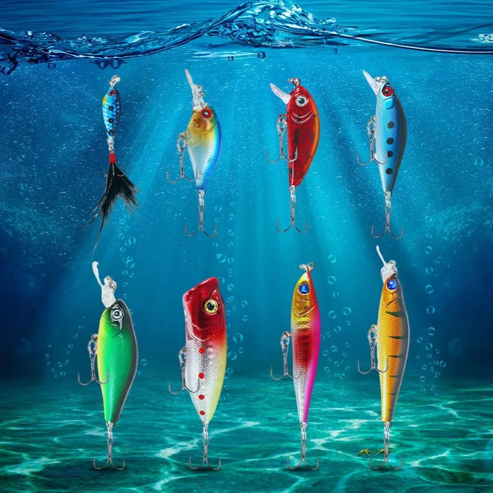 APWIKOGER Minnow Lures Swimbait Set for Trout Bass Kit