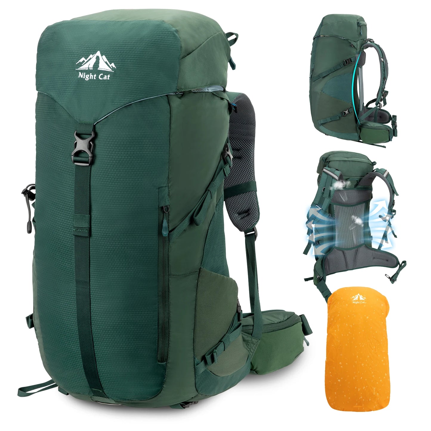 Night Cat Hiking Backpack Internal Frame Ultralight Gear