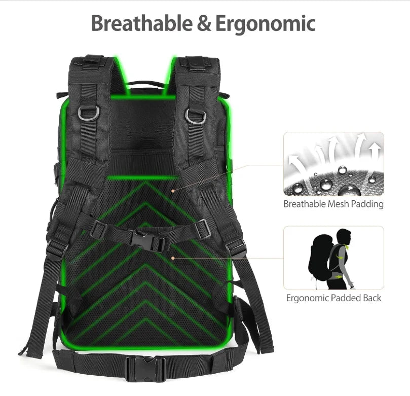 3P Off Road Large Capacity Hiking Backpack Outdoor Sports