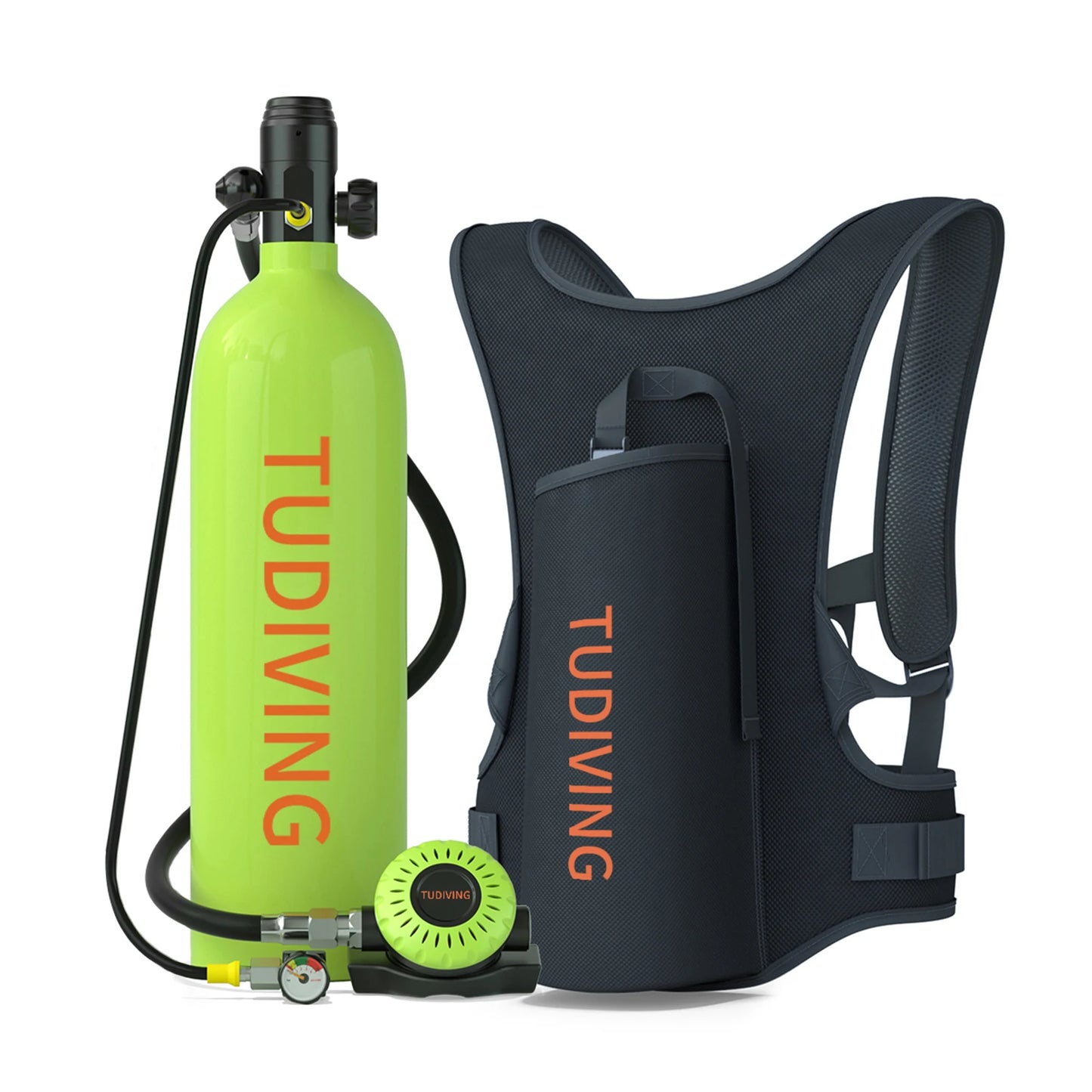 TUDIVING Portable Scuba Tank 4500Psi Cylinder Refill Bottle