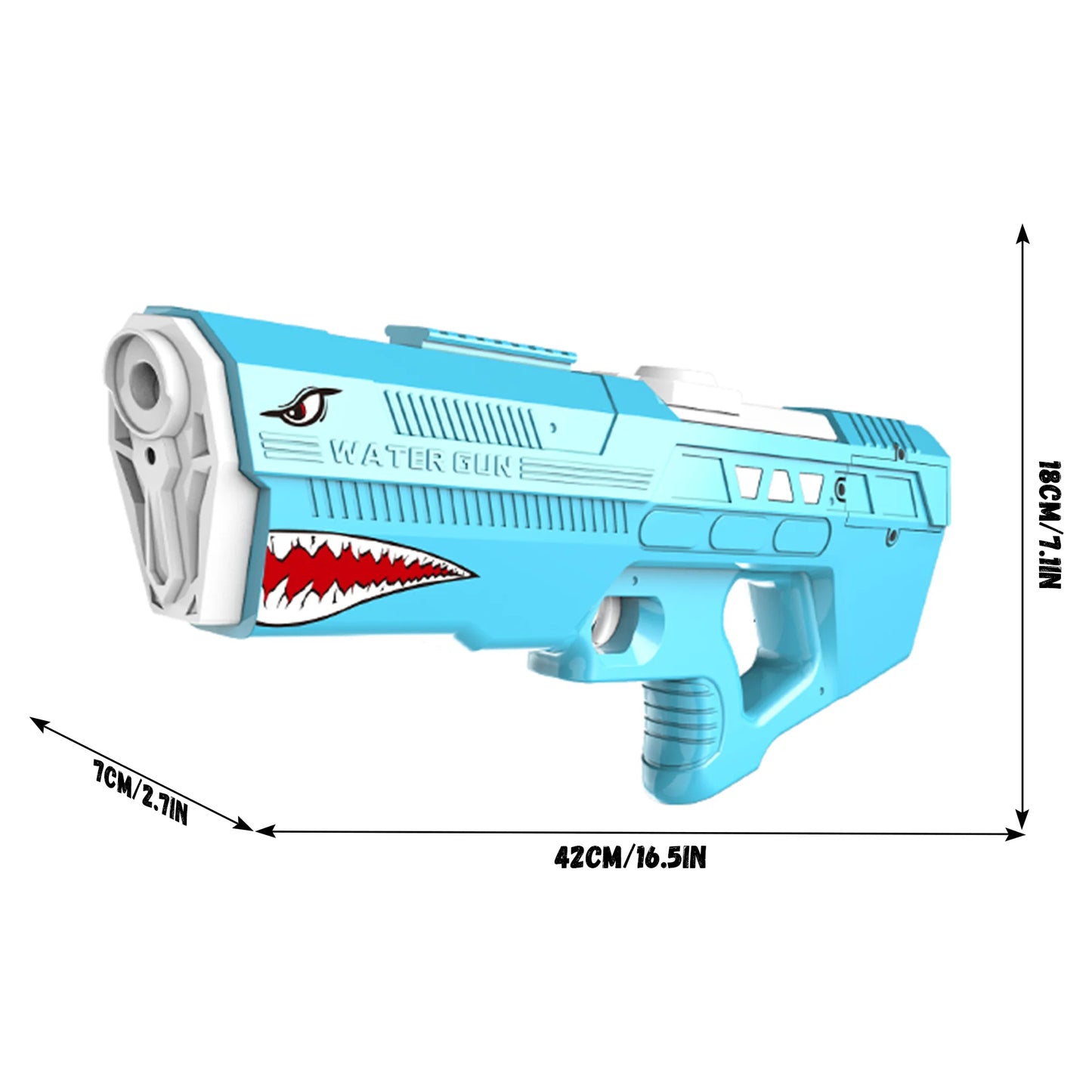 Hign Concerned Shark Electric Water Gun Long Range 550ml
