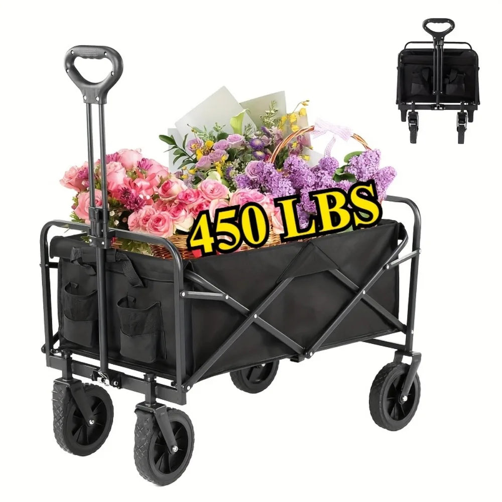 Heavy Duty All Terrain Folding Cart With Stainless Steel Frame