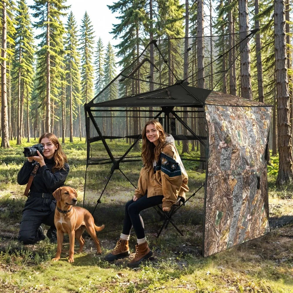 360 Degree Hunting Blind With Open Door For 2-3 People
