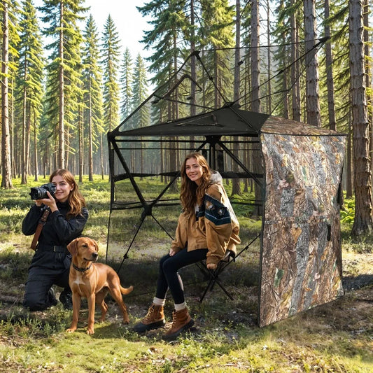 360 Degree Hunting Blind With Open Door For 2-3 People