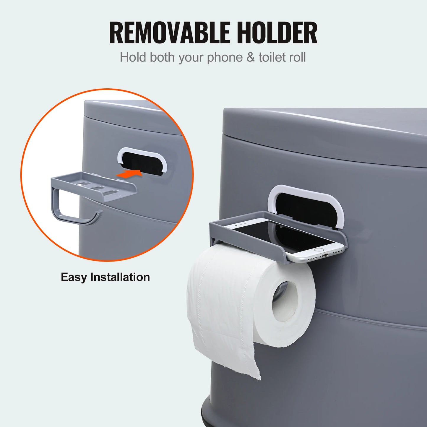 SucceBuy Portable Camping Toilet Porta Potty With Bucket