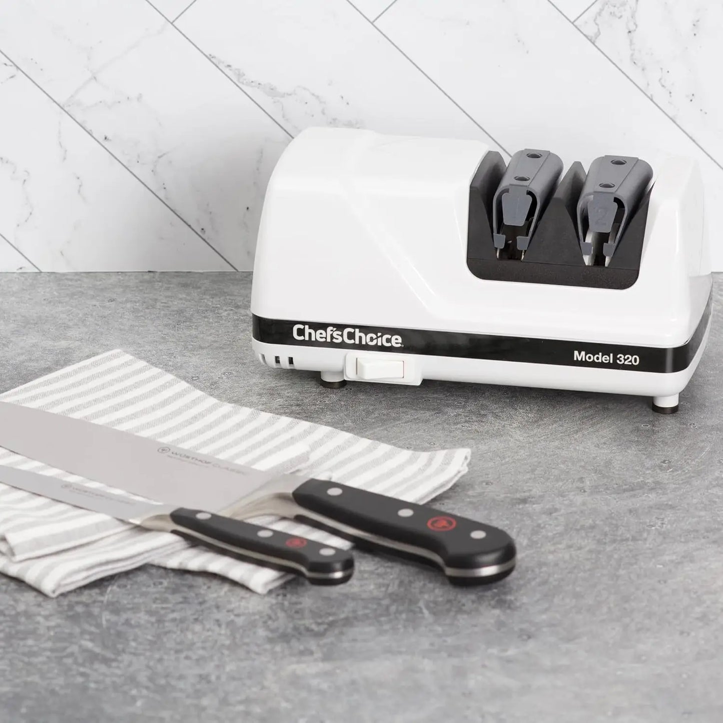 Chef'sChoice Electric Knife Sharpener With Diamond Abrasives And Angle Guides