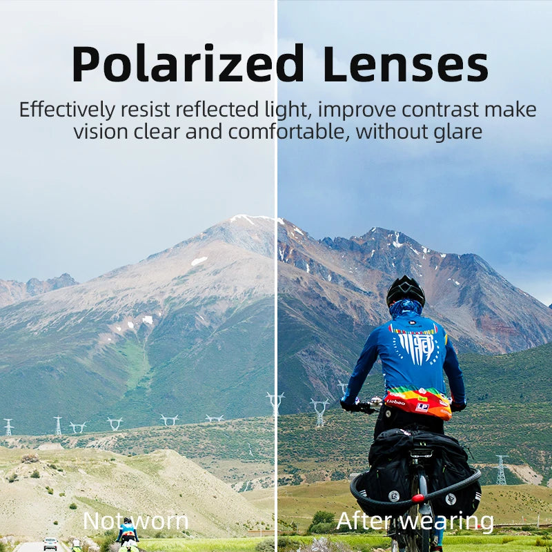 ROCKBROS Cycling Glasses UV400 Polarized Unisex Eyewear