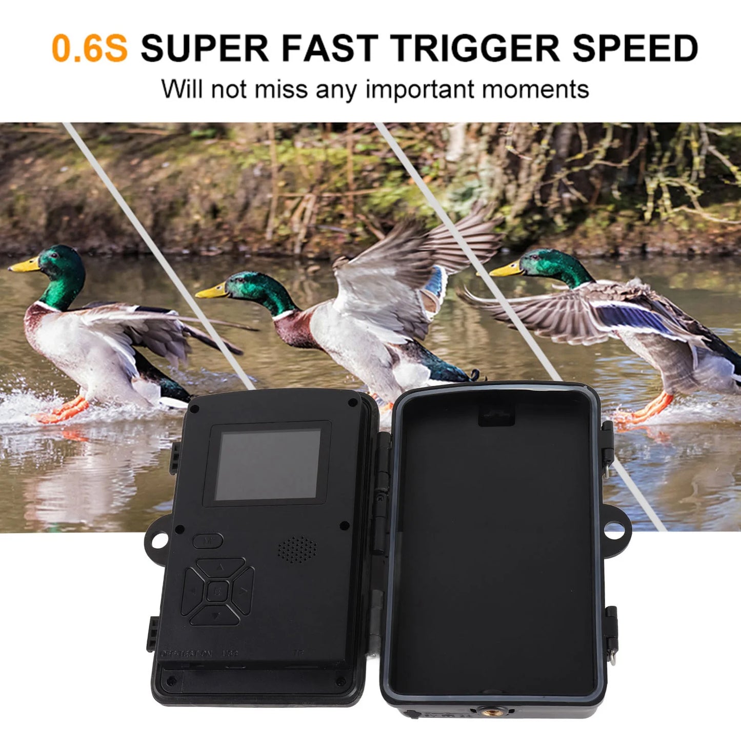 Hign-Concerned Wildlife Camera 1080P 16MP Night Vision