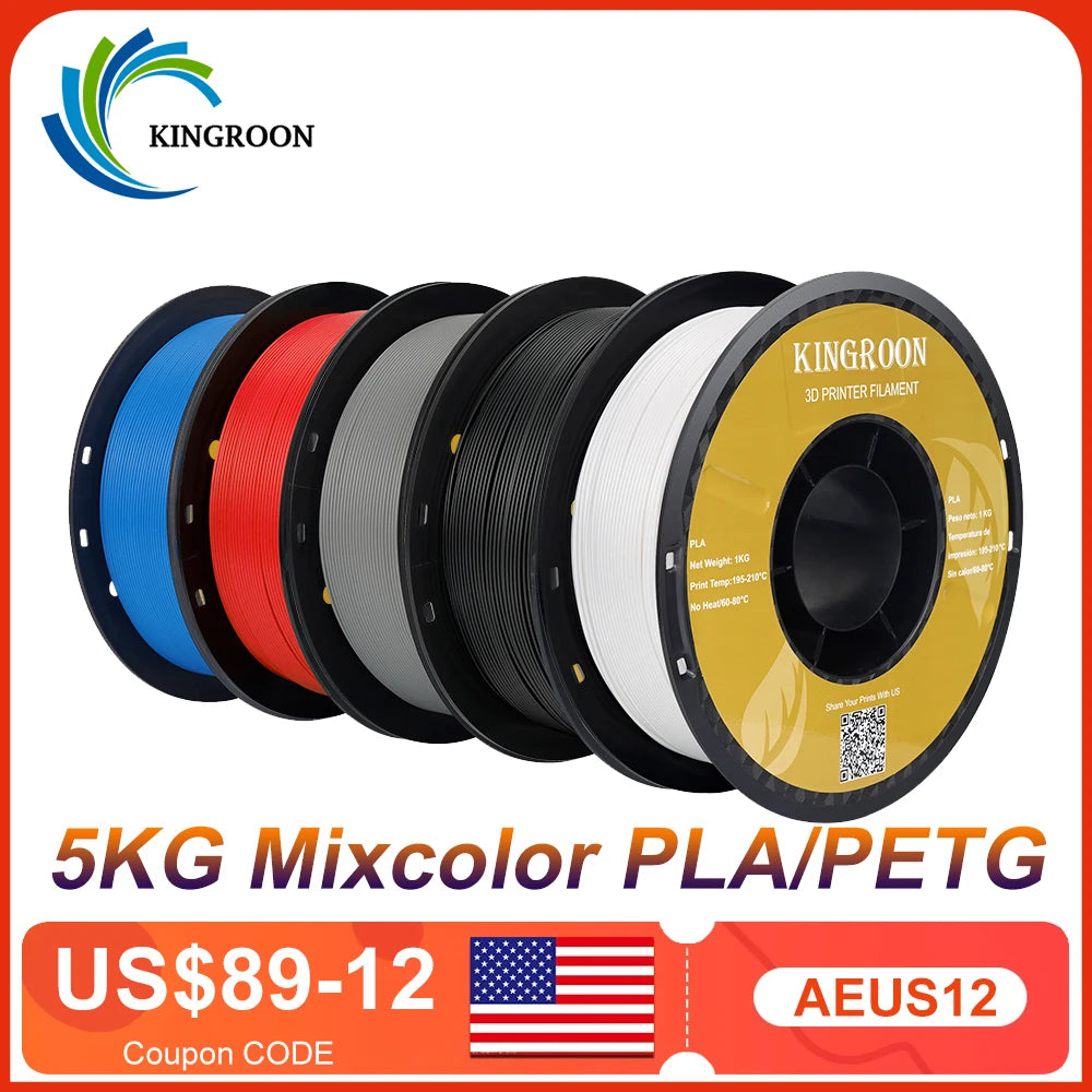 Kingroon PLA Filament 1.75mm For 3D Printers High Quality