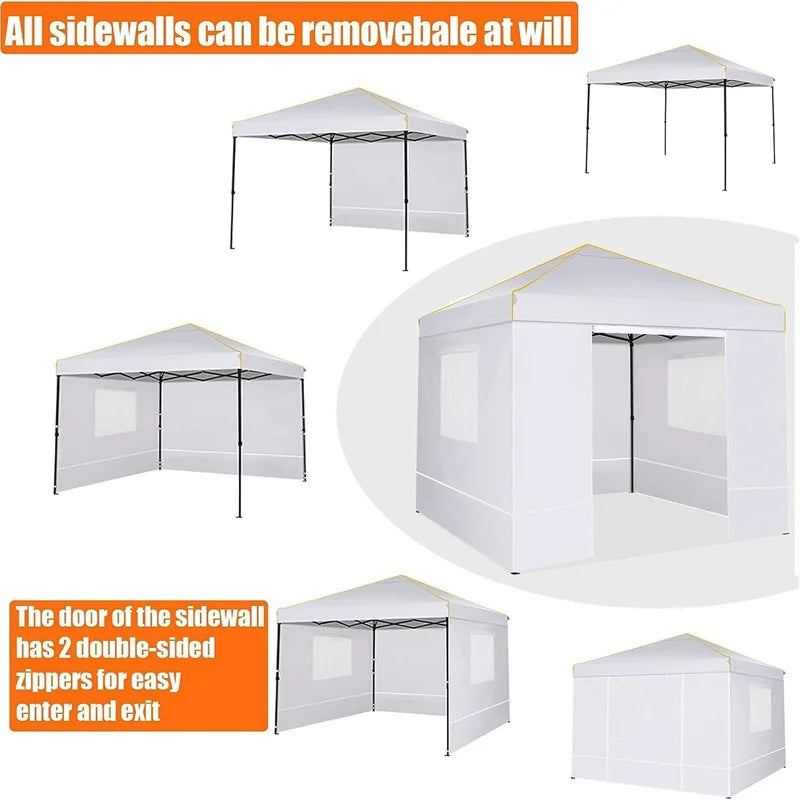 Tooluck Pop Up Canopy Tent With Sidewalls And Roll Up Mesh Windows Gazebo