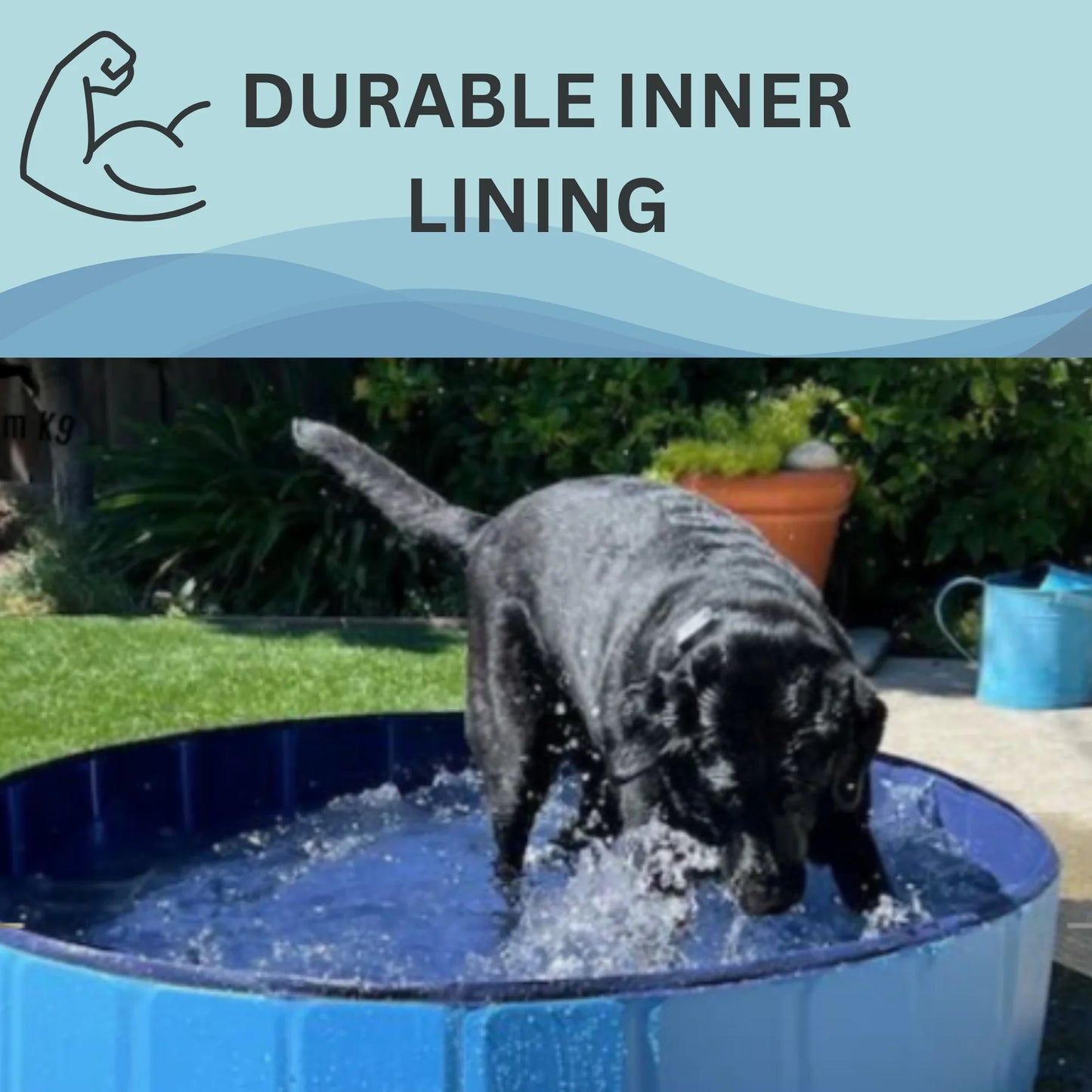 Hign-concerned SummerPawz Foldable Portable Dog Pool