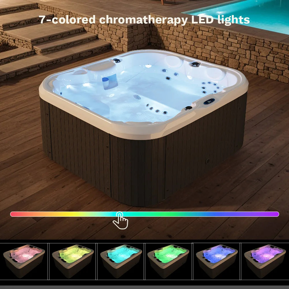 Outdoor Hot Tub 2 To 4 25Jet With Intelligent Control