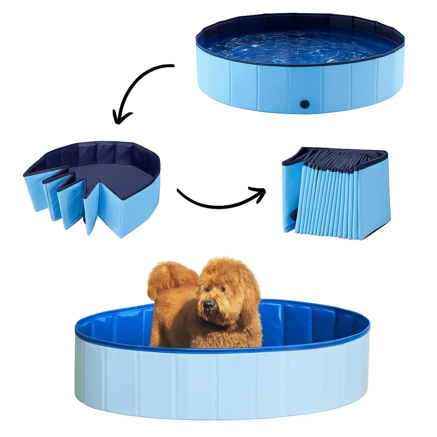 Hign-concerned SummerPawz Foldable Portable Dog Pool