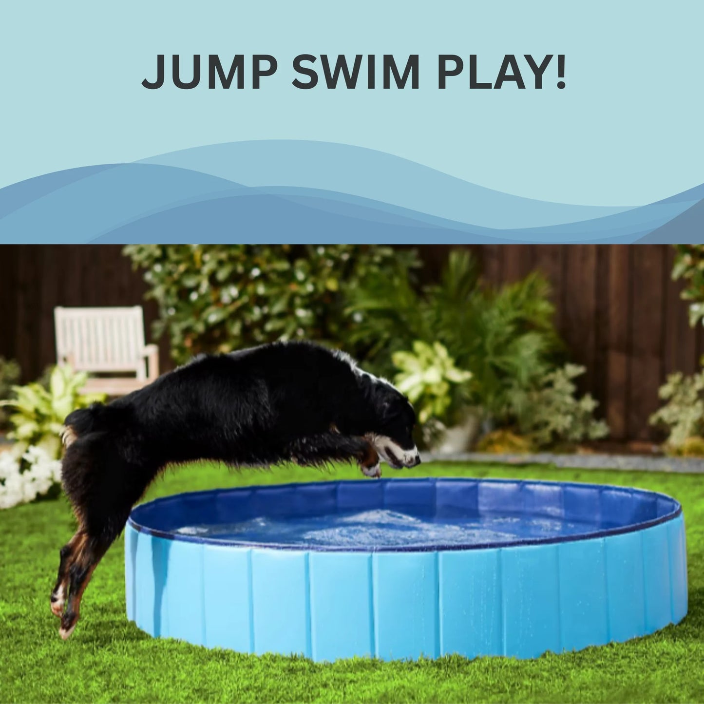 Hign-concerned SummerPawz Foldable Portable Dog Pool