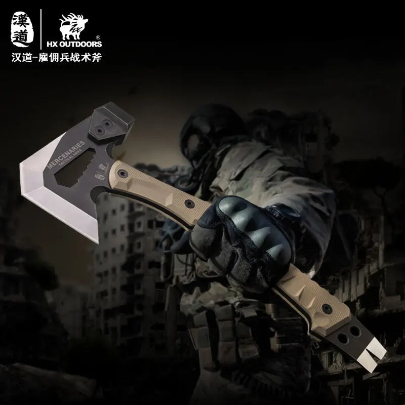 HX OUTDOORS Mercenarys Full Tang Camping Survival Tomahawk Hatchet