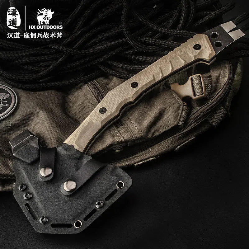 HX OUTDOORS Mercenarys Full Tang Camping Survival Tomahawk Hatchet