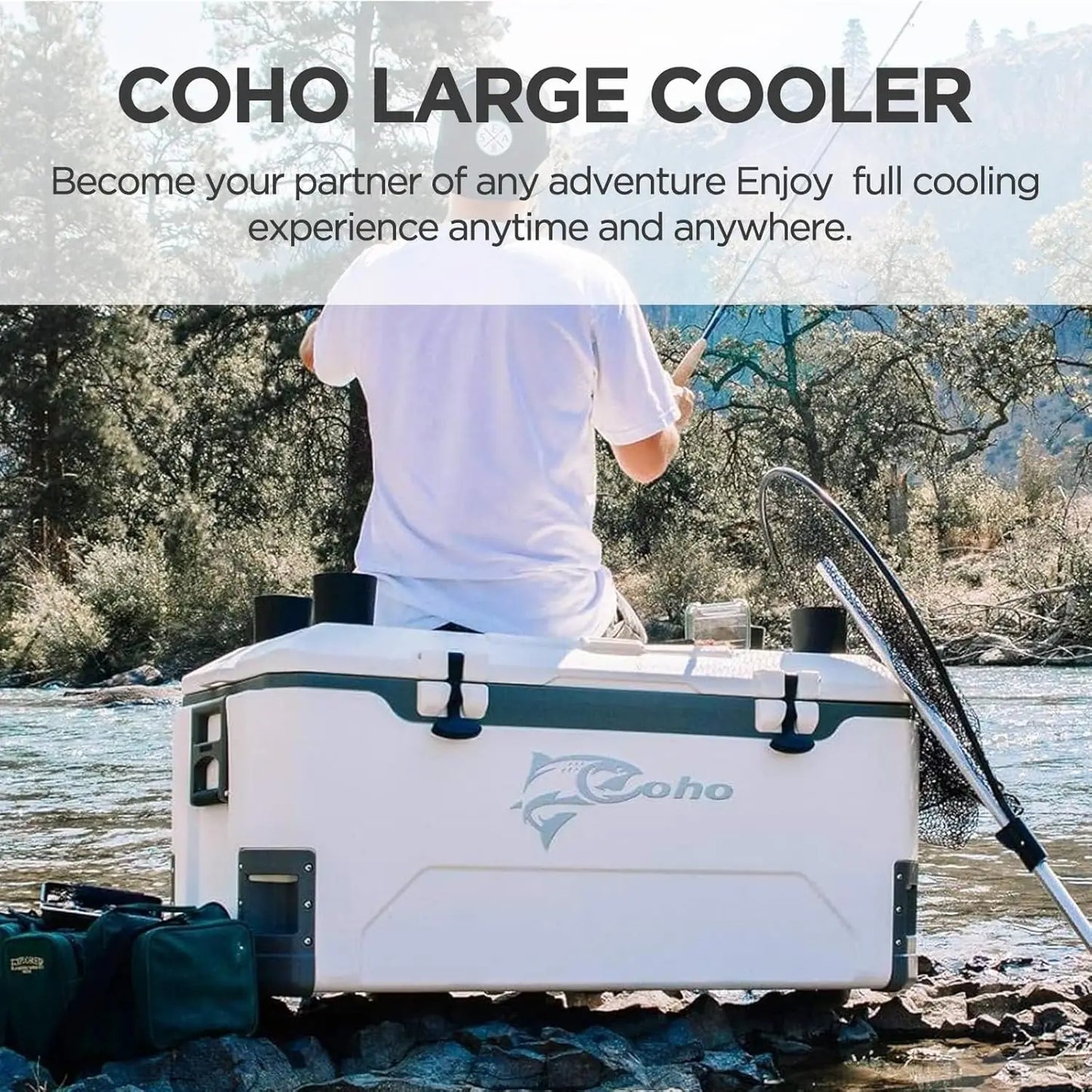 Hign-concerned Heavy Duty Insulated Cooler With Removable Cup Holders
