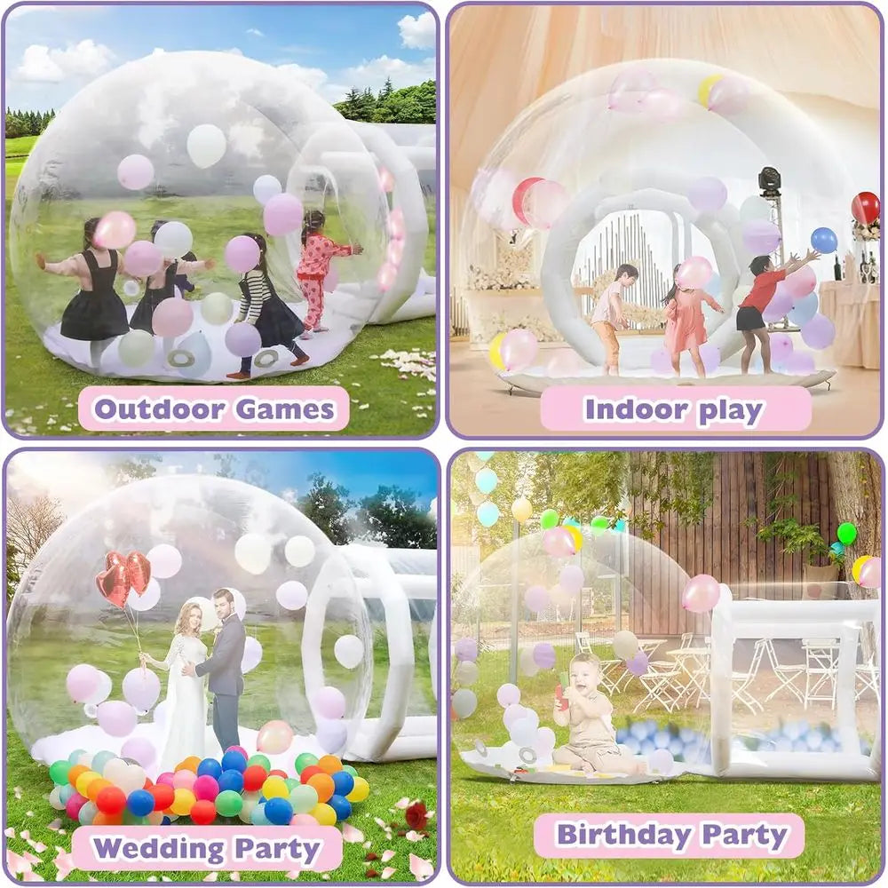 ZHUXIANG Inflatable Bubble Dome With Tunnel And Air Blower