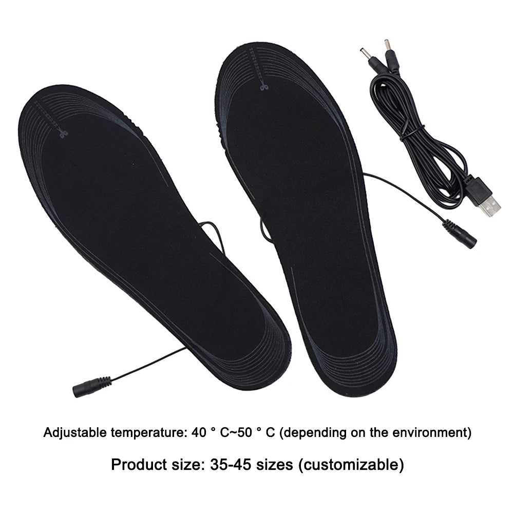 APWIKOGER USB Rechargeable Heated Insoles For Outdoor Use