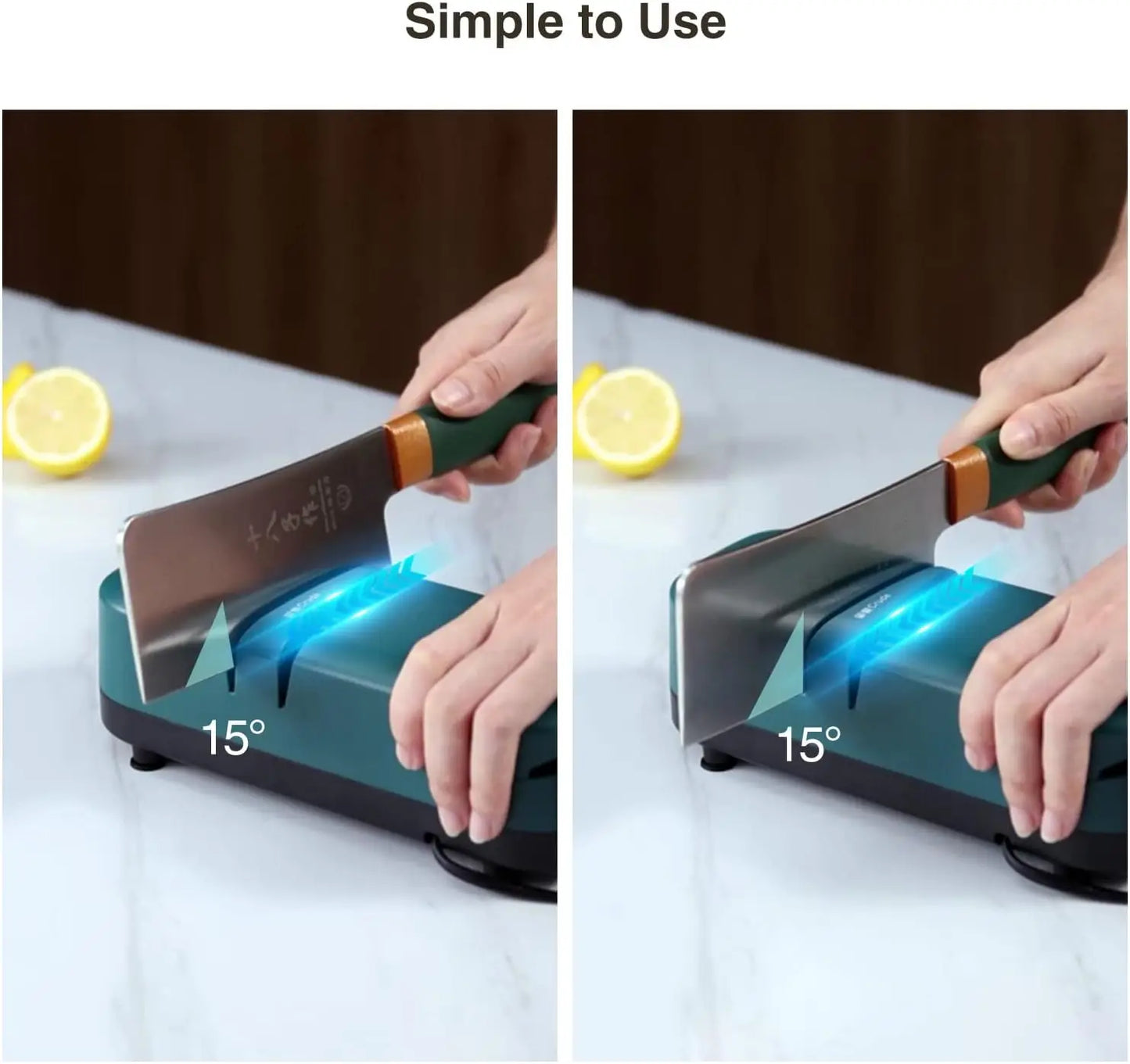 LCVXYERQ Electric Knife Sharpener 2 Stage For Kitchen Knives