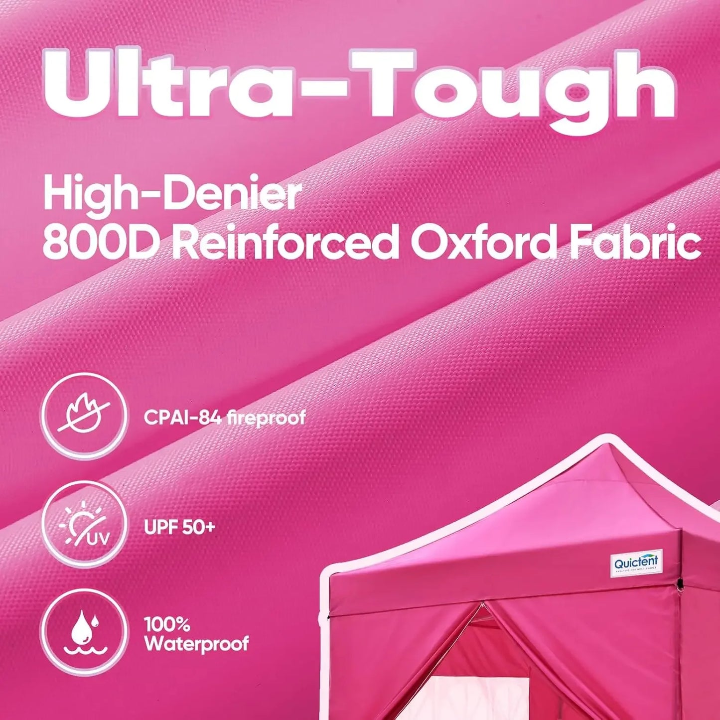 XMSJ Heavy Duty Pop Up Canopy Tent 800D Oxford Fabric
