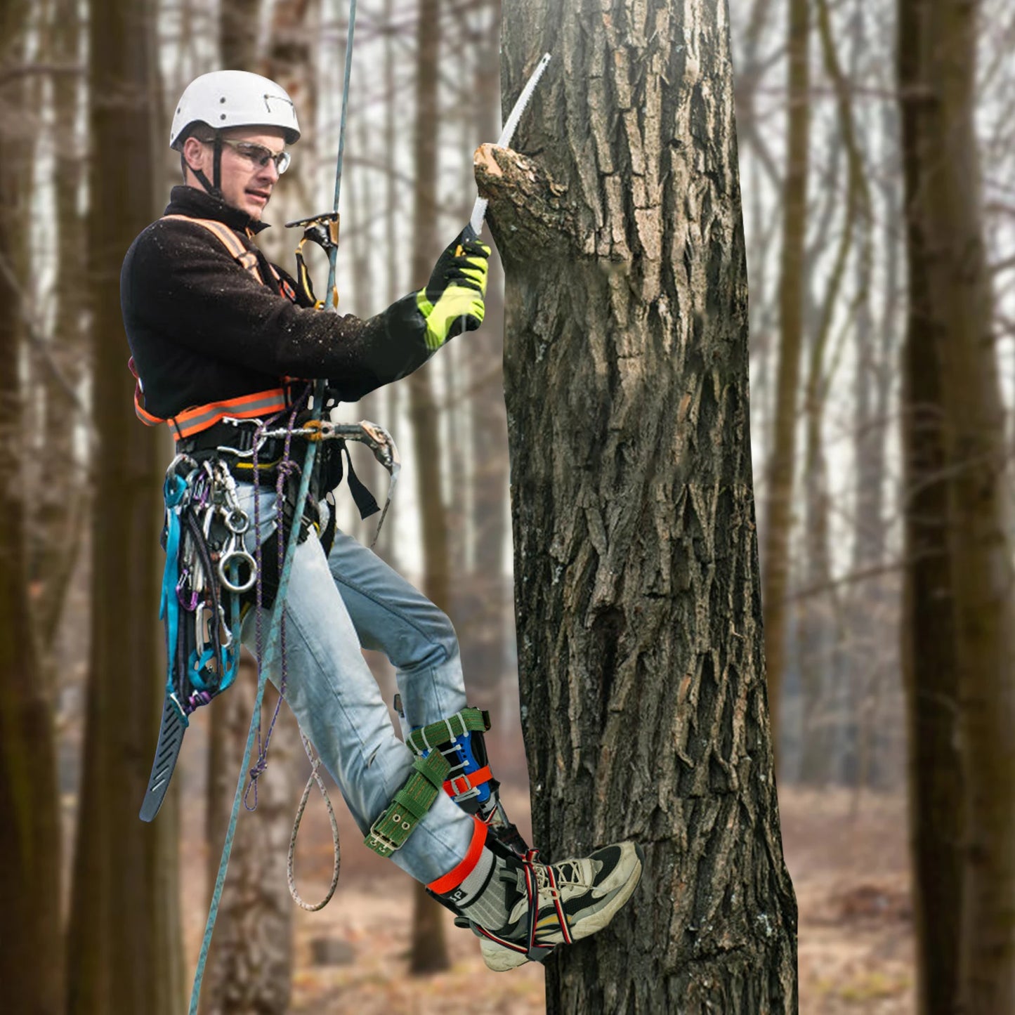 Tree Climbing Tool Kit With Safety Belt And Rope